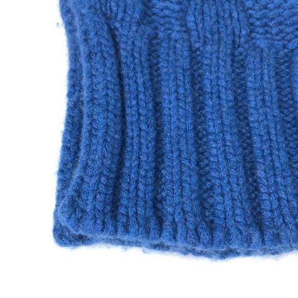 LOUIS VUITTON M75339 Echarpes helsinki leather tag Scarf Cashmere blue - Picture 7 of 10